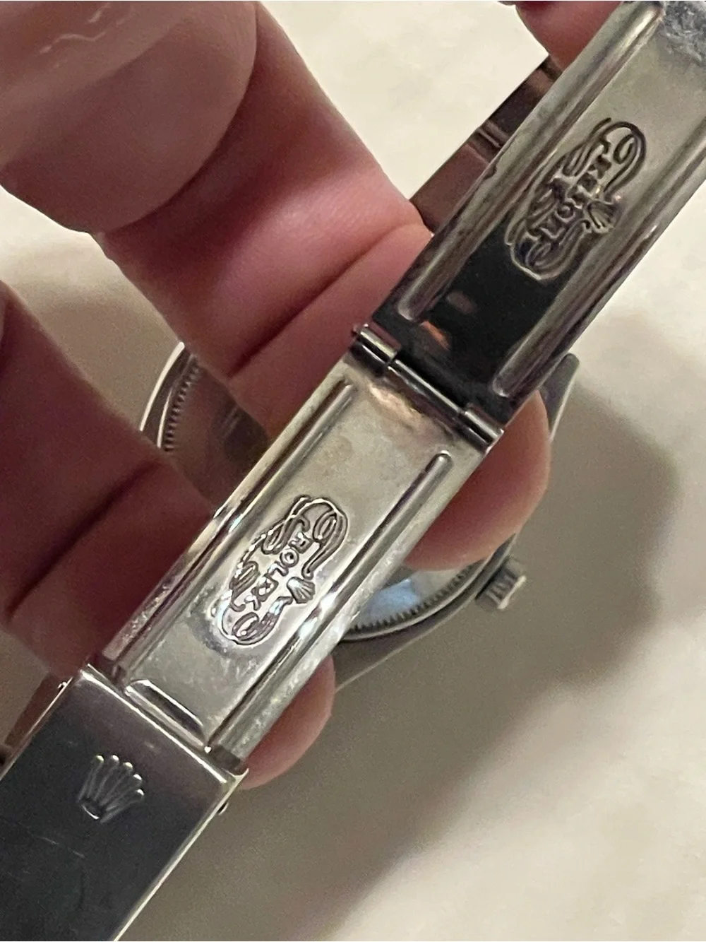 Rolex Silver Dial Oyster Perpetual Stainless Steel 33mm Watch